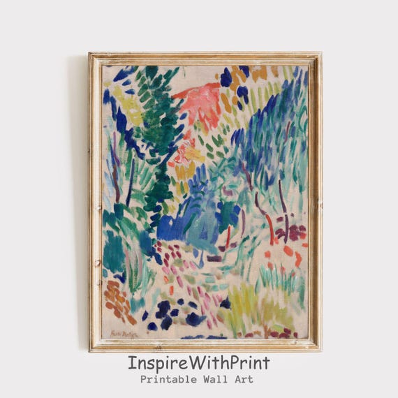 Henri Matisse Colorful Pastel Wall Art Print