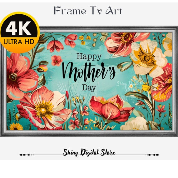 Mothers Day Frame Happy Mothers Day 2024 First Mothers Day Frame Frame Tv Art Mothers Day Mothers Day Frame Tv Mom Picture Art