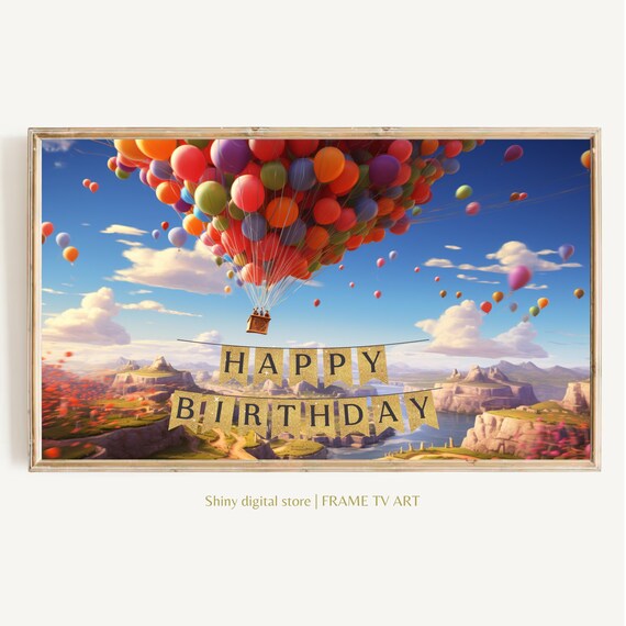 Frame Tv Art Birthday Frame Tv Art Happy Birthday Art Tv Birthday Party For Frame