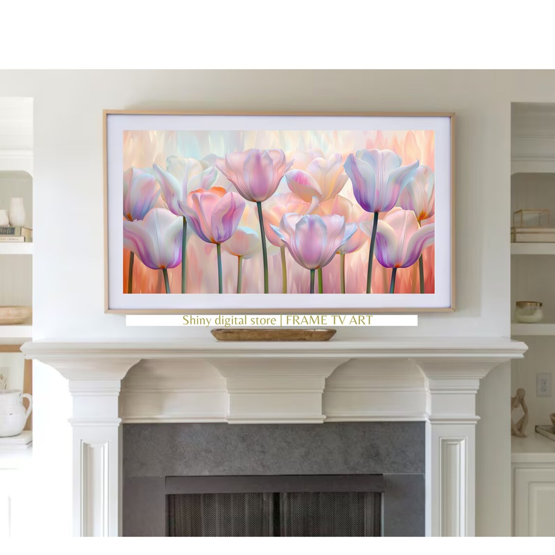 Spring Floral Tulip Easter Art for Frame TV - Image 3