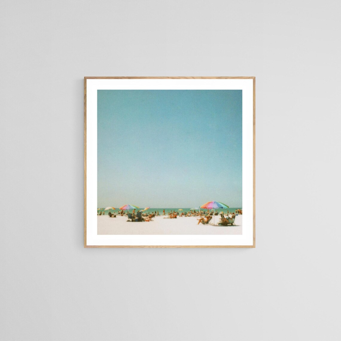 Siesta Key Instant Film Photograph, Coastal Art