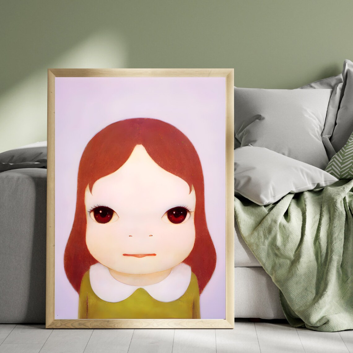 Yoshitomo Nara Silly Me Somber Girl Close-Up Portrait Poster - Image 5