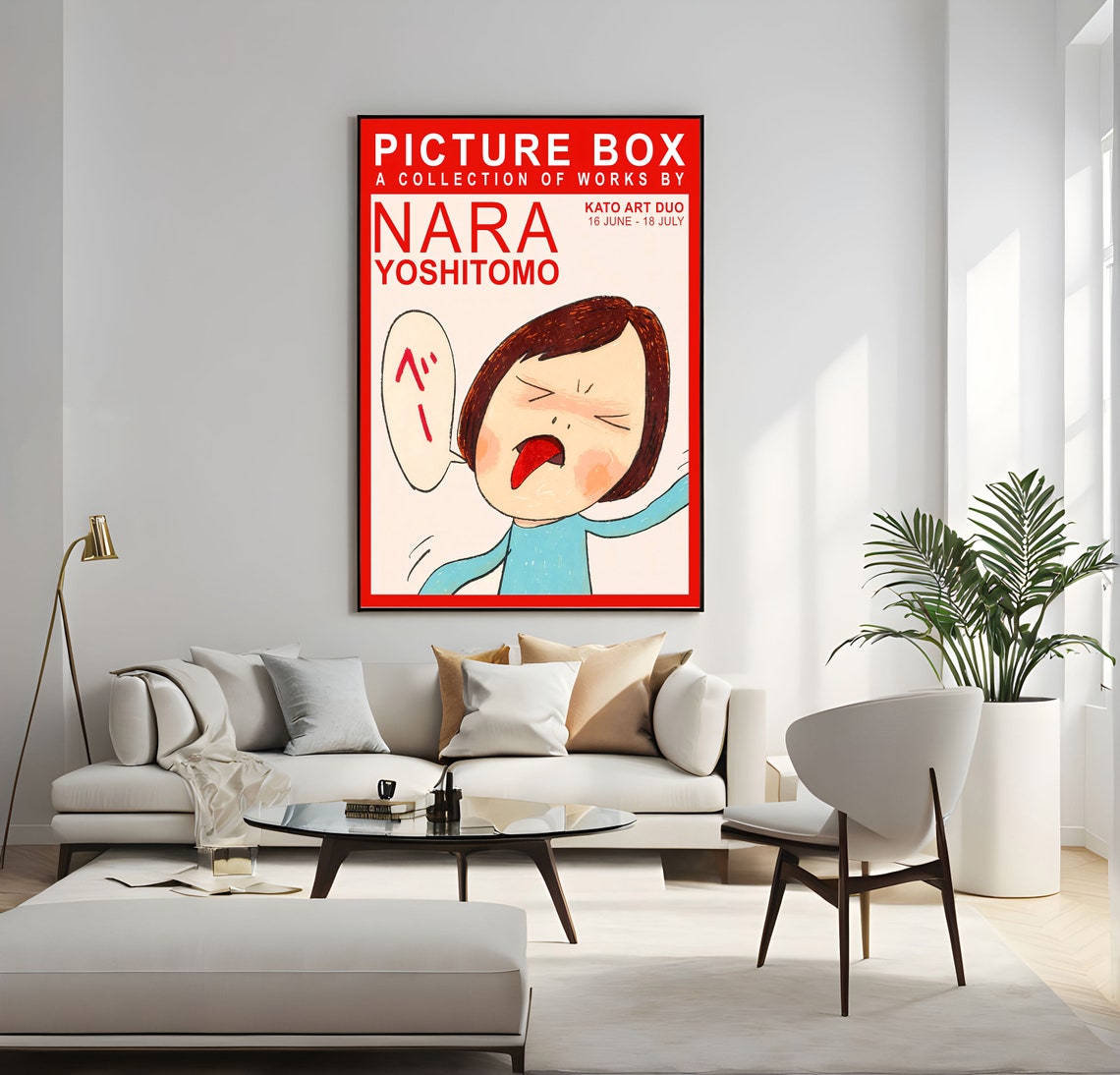 Nara Yoshitomo Picture Box Collection Works Exhibition Art Poster - Image 2