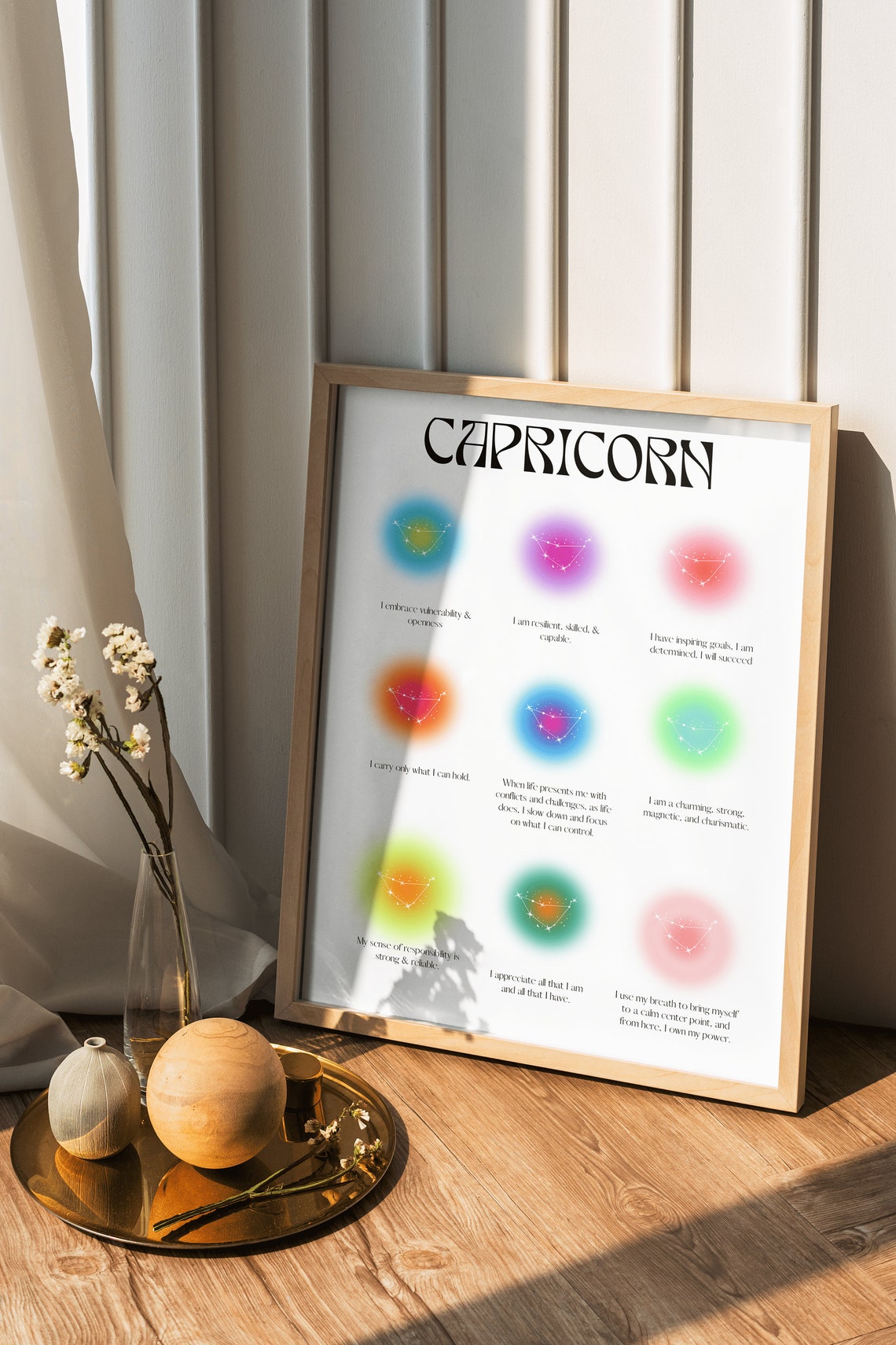 Capricorn Poster Capricorn Gifts Capricorn Zodiac Print Capricorn Birthday Gifts Women Capricorn Affirmation Poster Astrology Print - Image 2