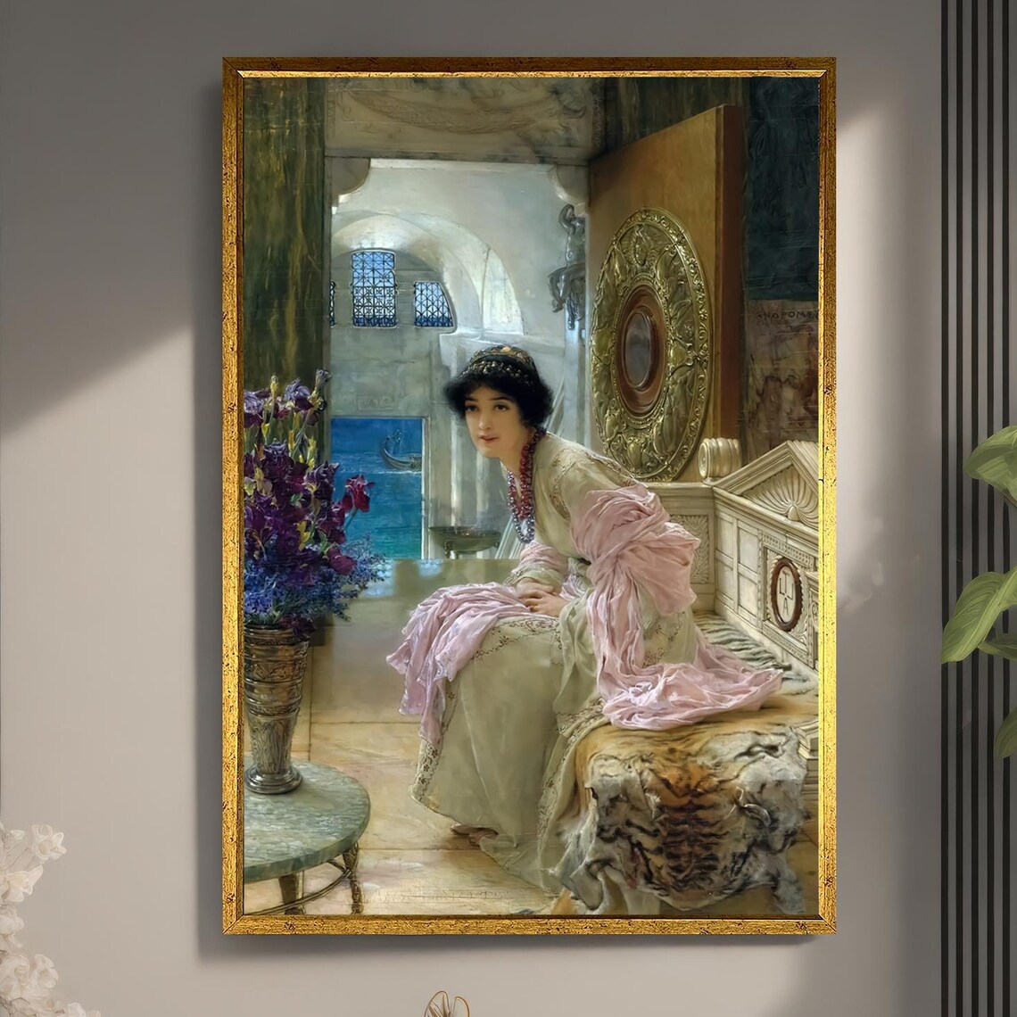 Alma Tadema Classical Woman Marble Interior Masterpiece Art Poster