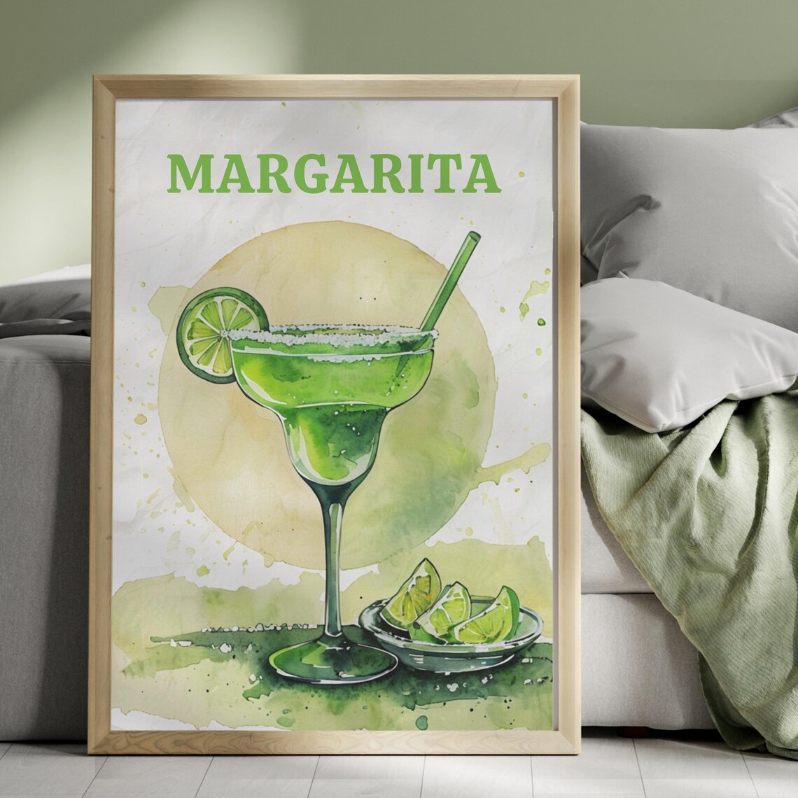 Spicy Margarita, Retro Cocktail Poster - Image 4