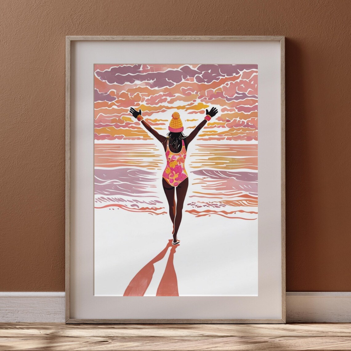 Wild Swimming Open Water Art, Swimmer Gift - Image 3