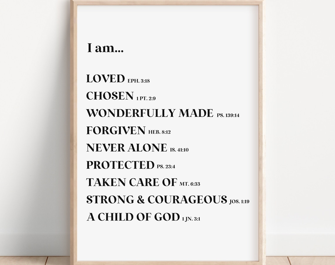 Retro Christian Scripture Faith Art Print