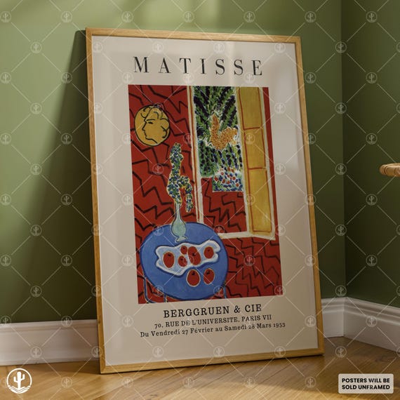 Henri Matisse Poster Wall Art Painting Landscape Prints Museum