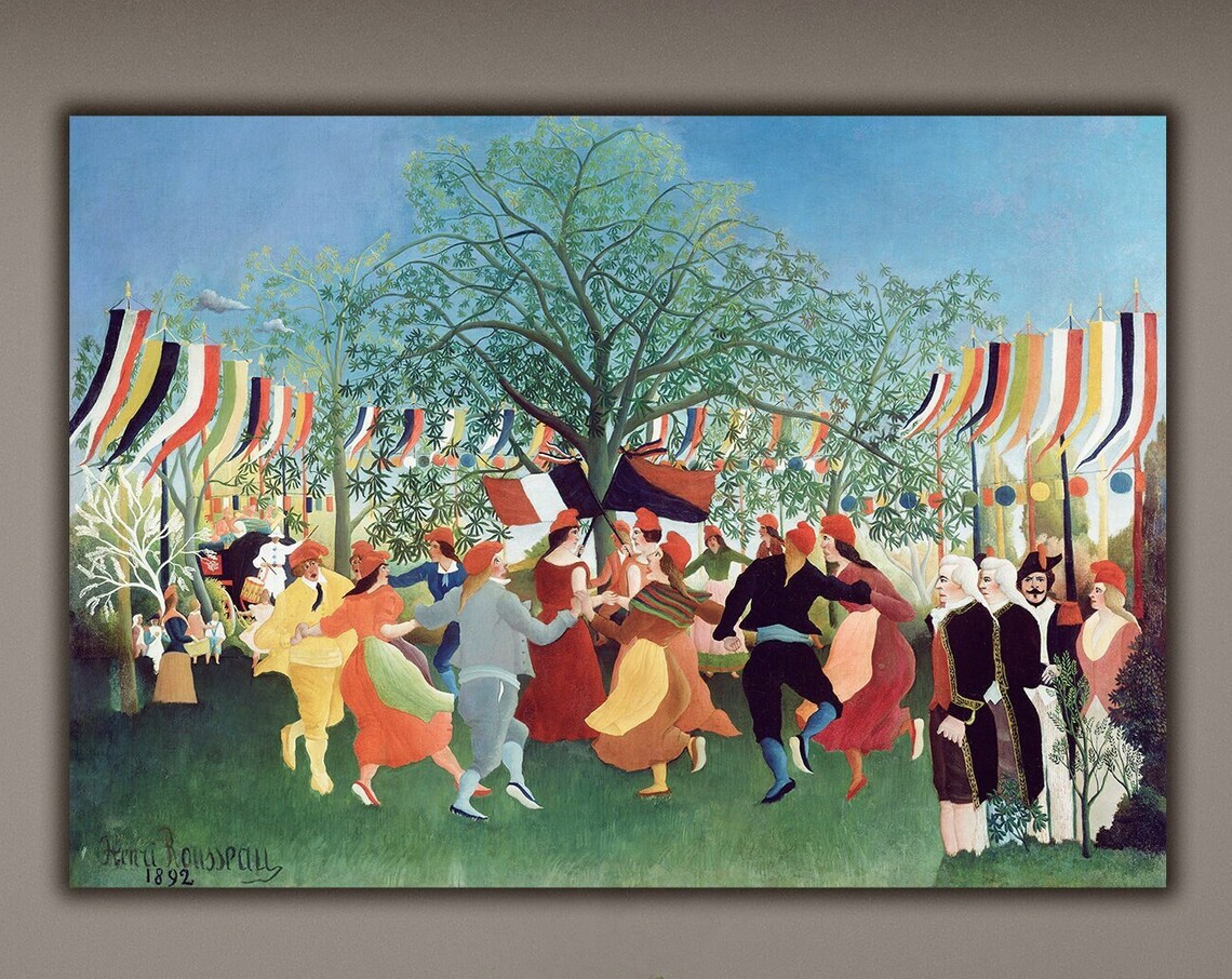 Henri Rousseau Centennial of Independence 1892 Dancers Masterpiece Poster