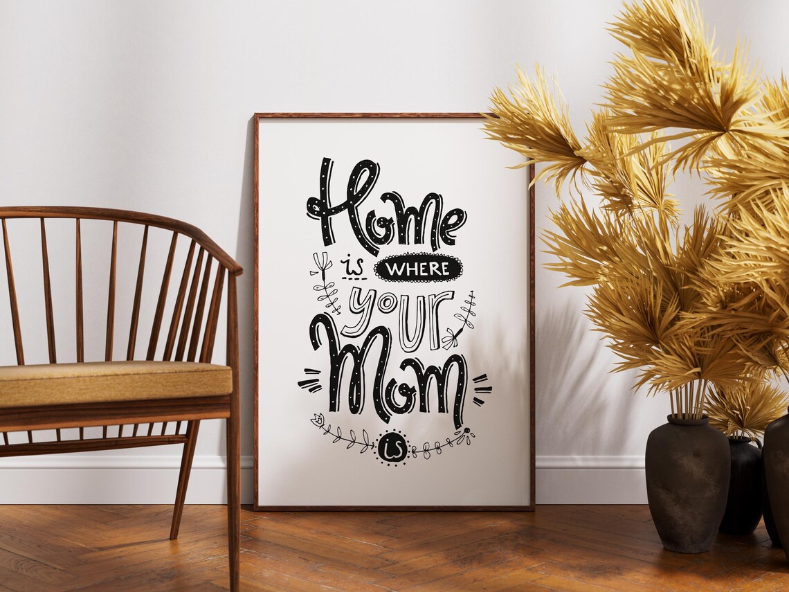 Funny Mothers Day Quote, Typography Wall Art Print - Image 2