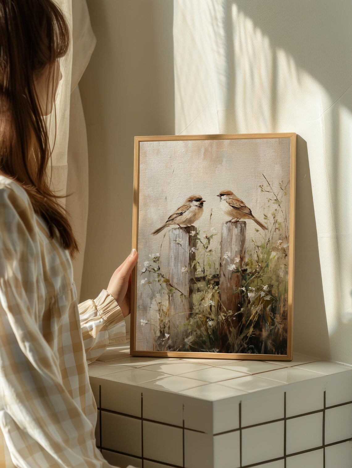 Azure Kingfisher On Willow, Vintage Bird Art Print - Image 2