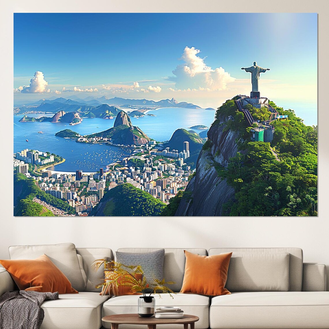 Rio de Janeiro Skyline, Brazil, Christ the Redeemer Poster