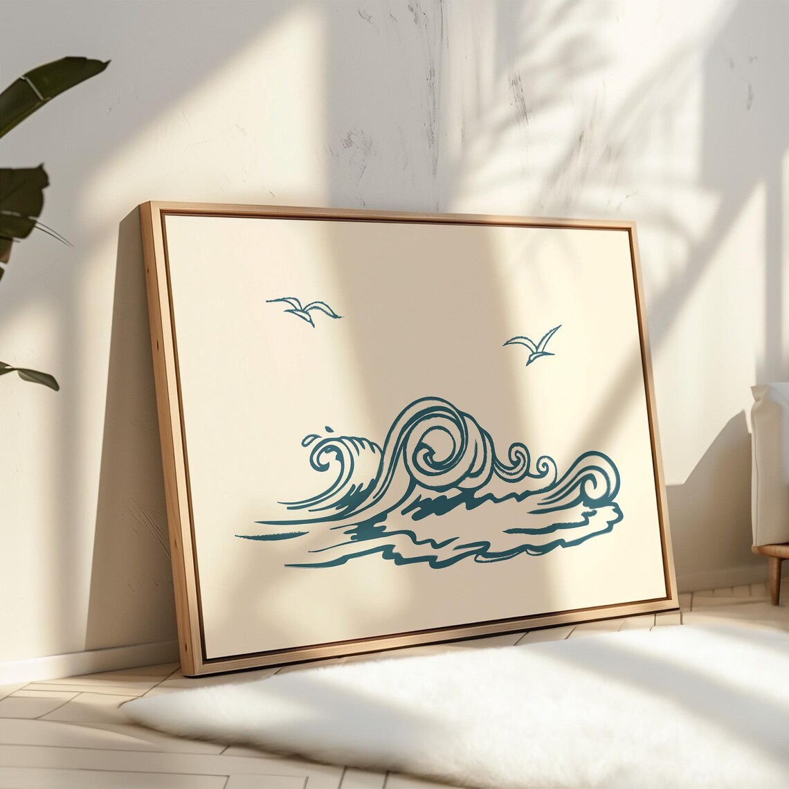 Beach Vibe Boho Minimalist, Modern Art Print - Image 3