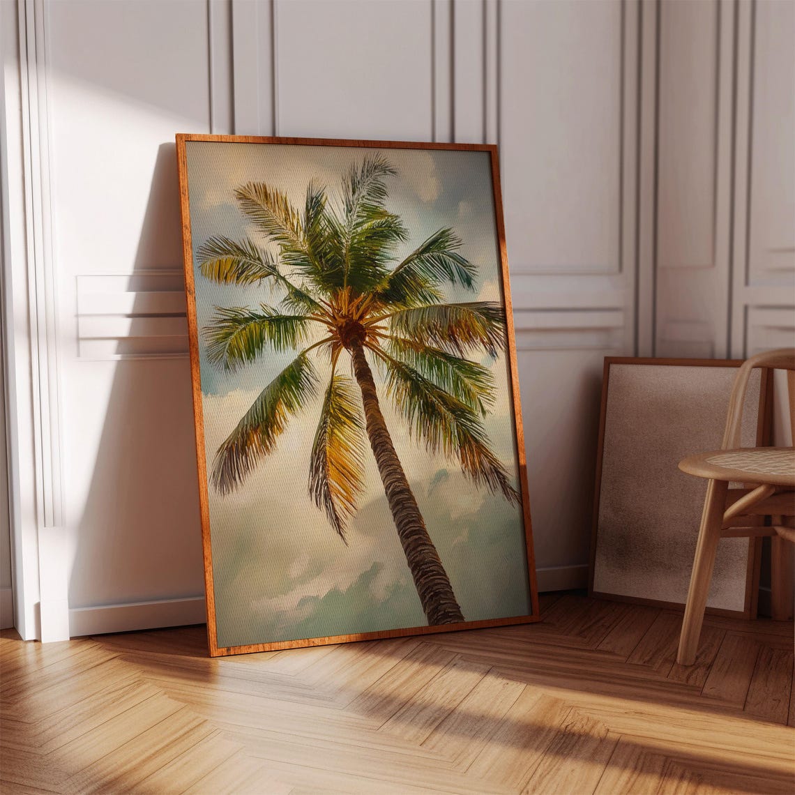 Palm Tree Art Print, Tropical Sky View - Image 5