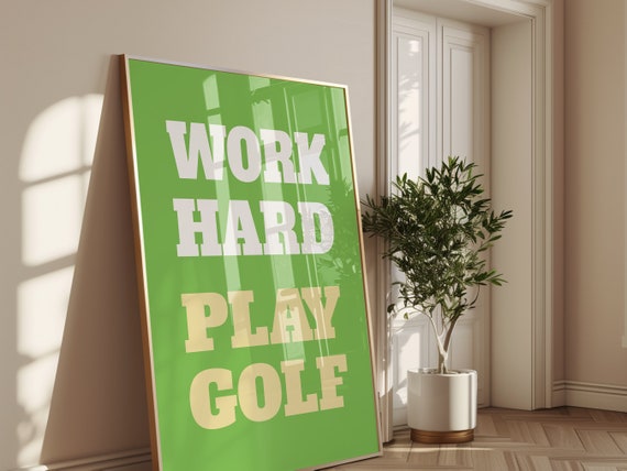 Retro Golf Wall Art Boho Minimalist Prints Modern Art Bohominimalistdecor Retro Art File