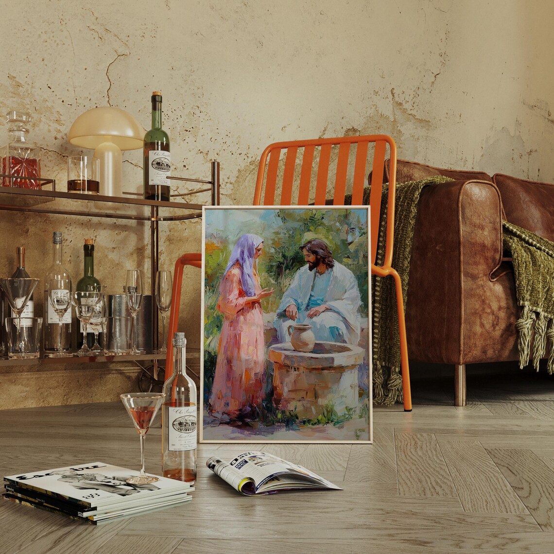 Jesus And The Woman At The Well, Christian Wall Decor - Image 4