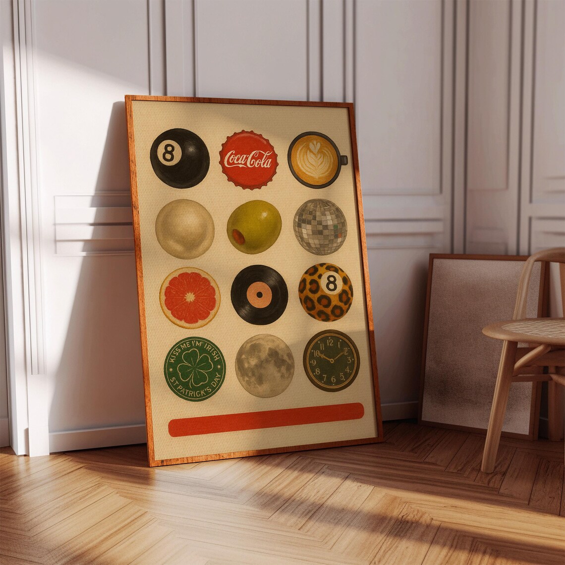 Retro Circle Icons, Midcentury Style Graphic - Image 3
