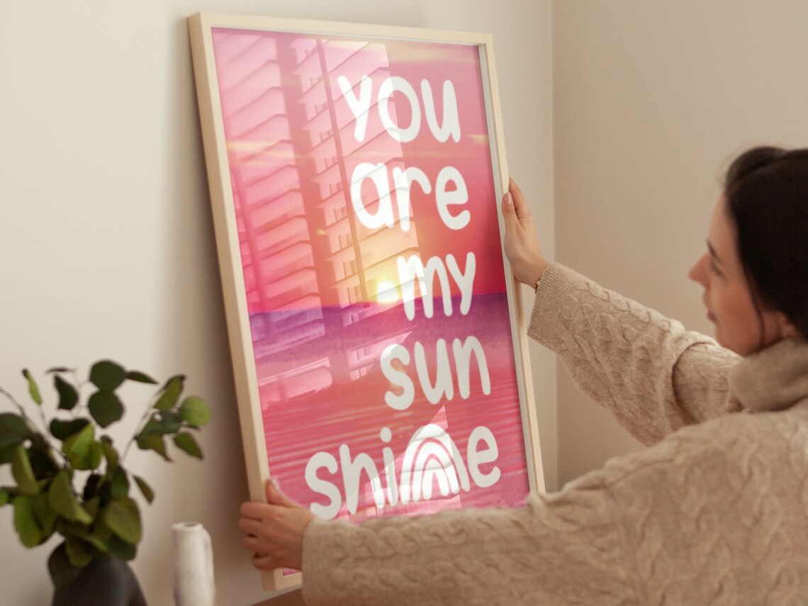 You Are My Sunshine Boho Minimalist Art Print