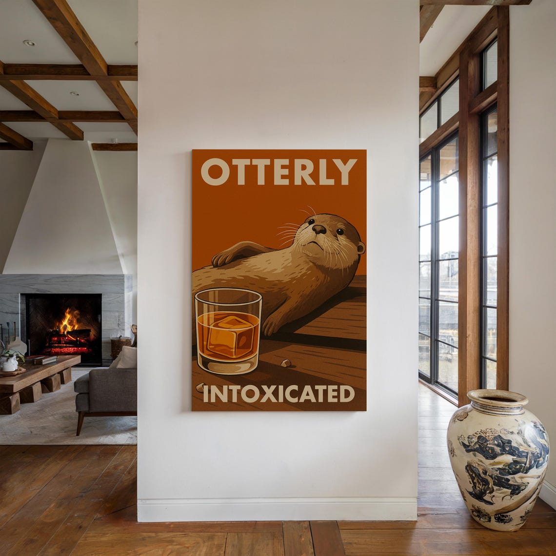 Otterly Intoxicated Funny Animal Bar Decor - Image 5