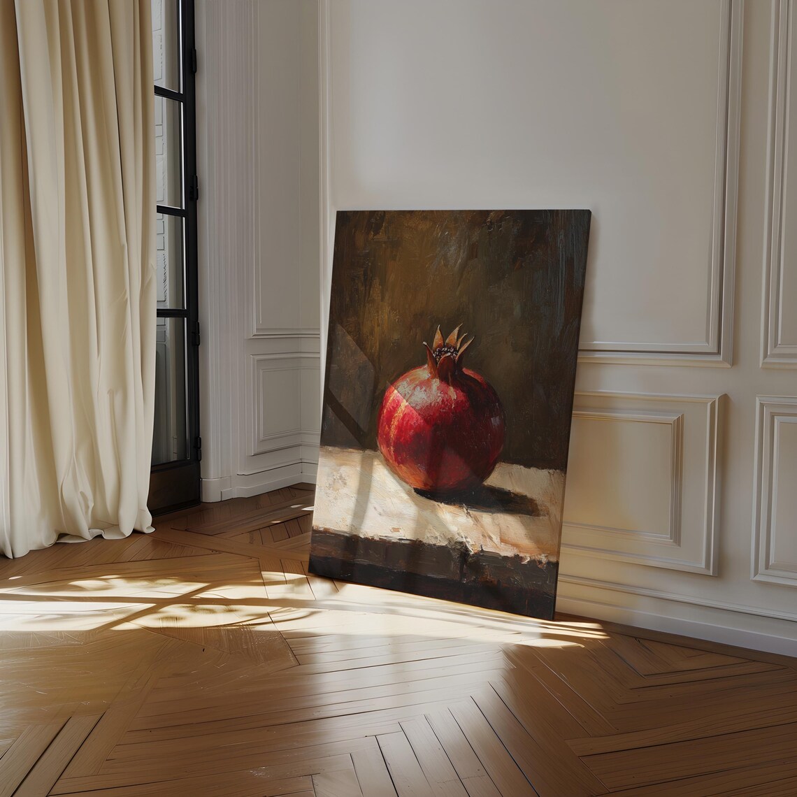 Pomegranate Still Life, Vintage Kitchen Art Print - Image 2