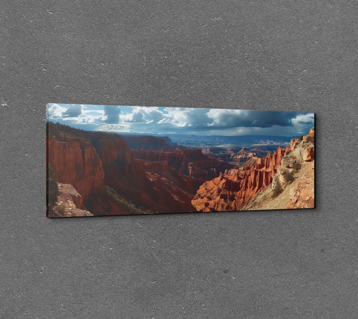 Panoramic Cedar Breaks Utah Red Rock Canyon Landscape Wall Art - Image 6