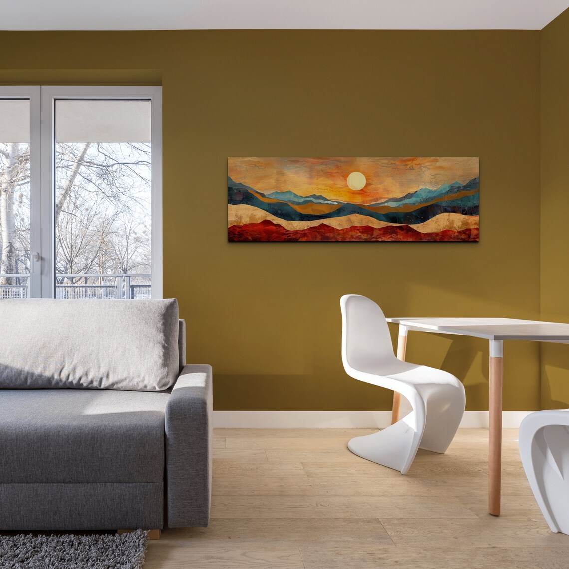 Southwest Style Sunset Wall Art Print, Modern Decor - Image 3