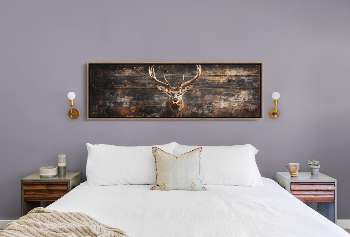 Rustic Buck Art Print, Lodge and Cabin Decor - Image 5