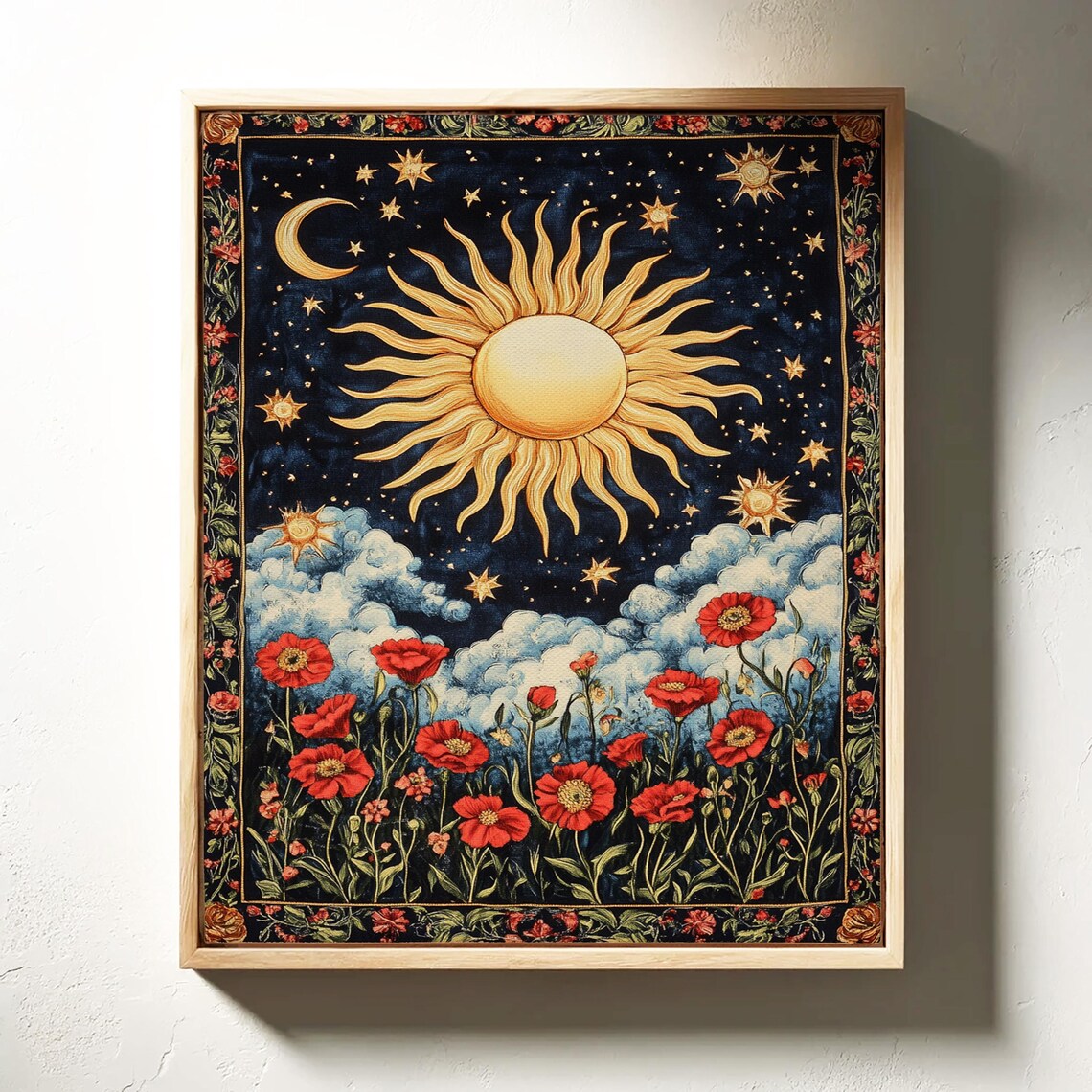 Celestial Sun And Moon, Starry Night Theme - Image 3