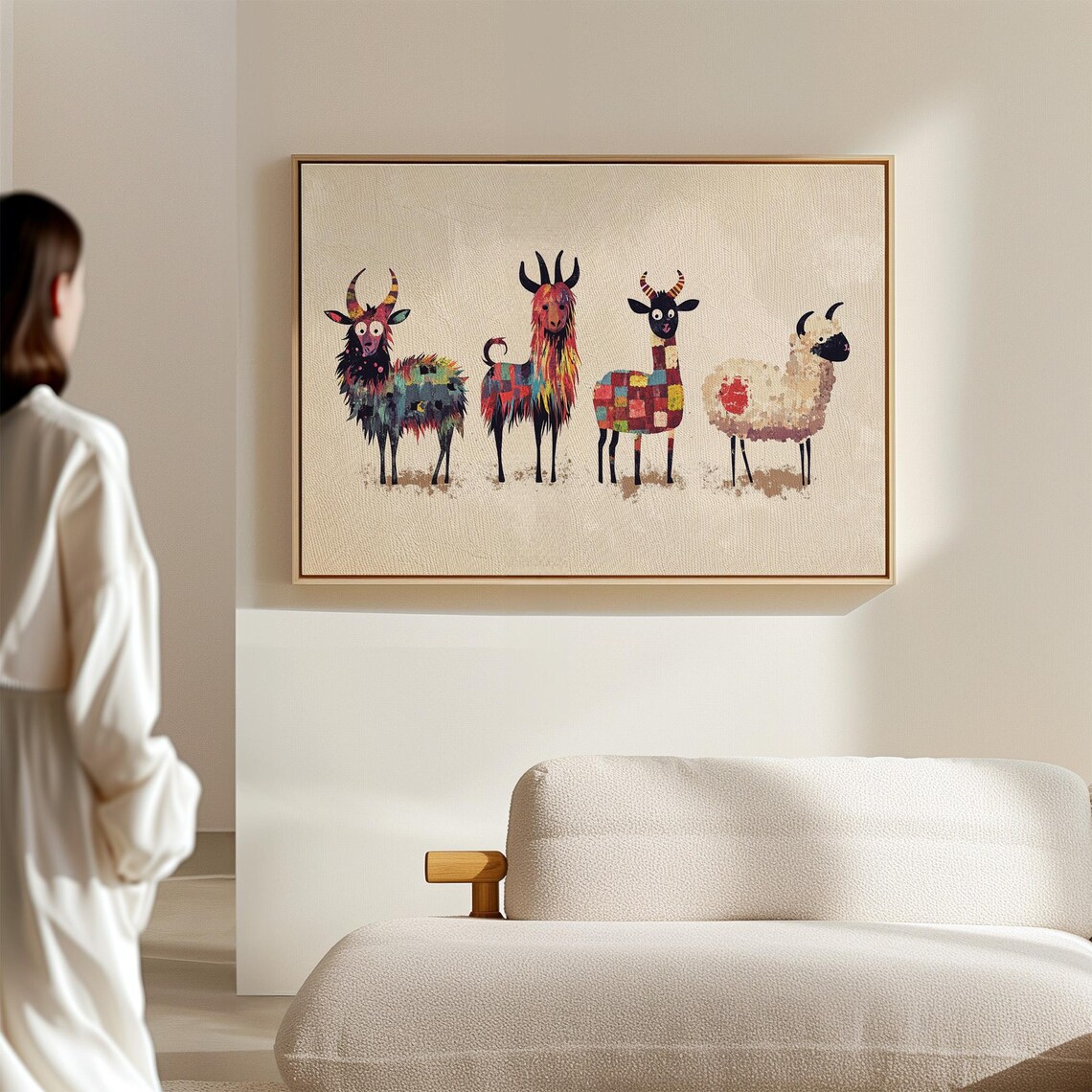 Patchwork Farm Animals, Whimsical Kids Room Decor - Image 6