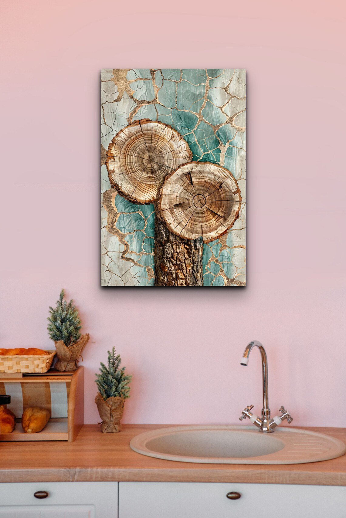 Abstract Tree Ring Nordic Nature Art Print - Image 5
