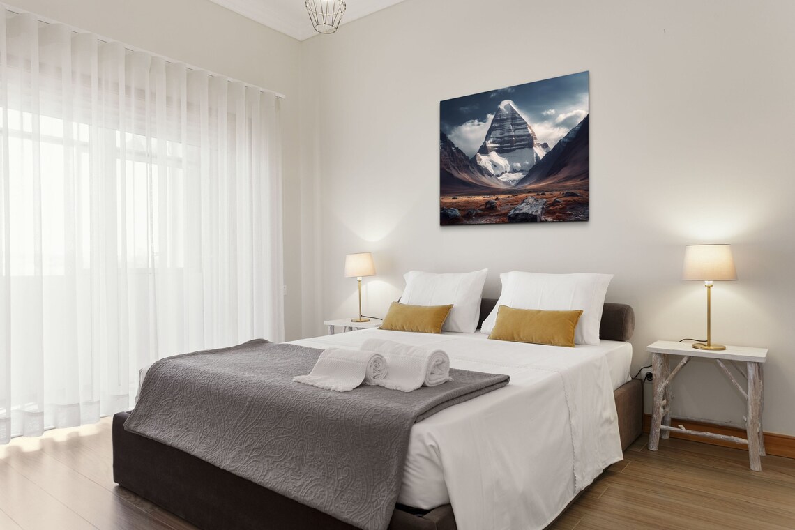 Mount Kailash Tibet Mountain Landscape Art Print - Image 2