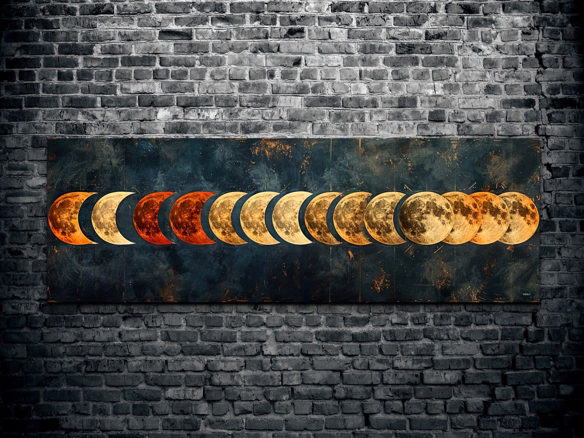 Panoramic Moon Phase Art Print - Image 2