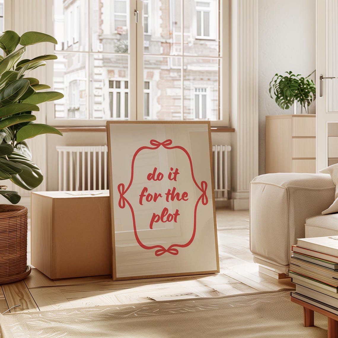 Do It For The Plot Playful Motivational Print
