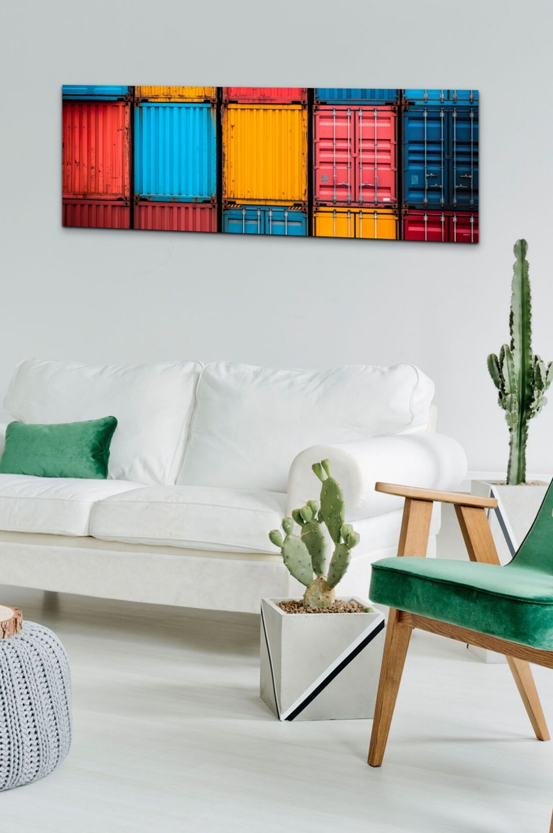Container Warehouse Shipping Art Print, Panoramic - Image 6