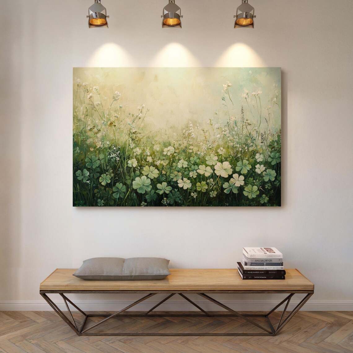 Wildflower And Clover Field Wall Art Print - Image 7