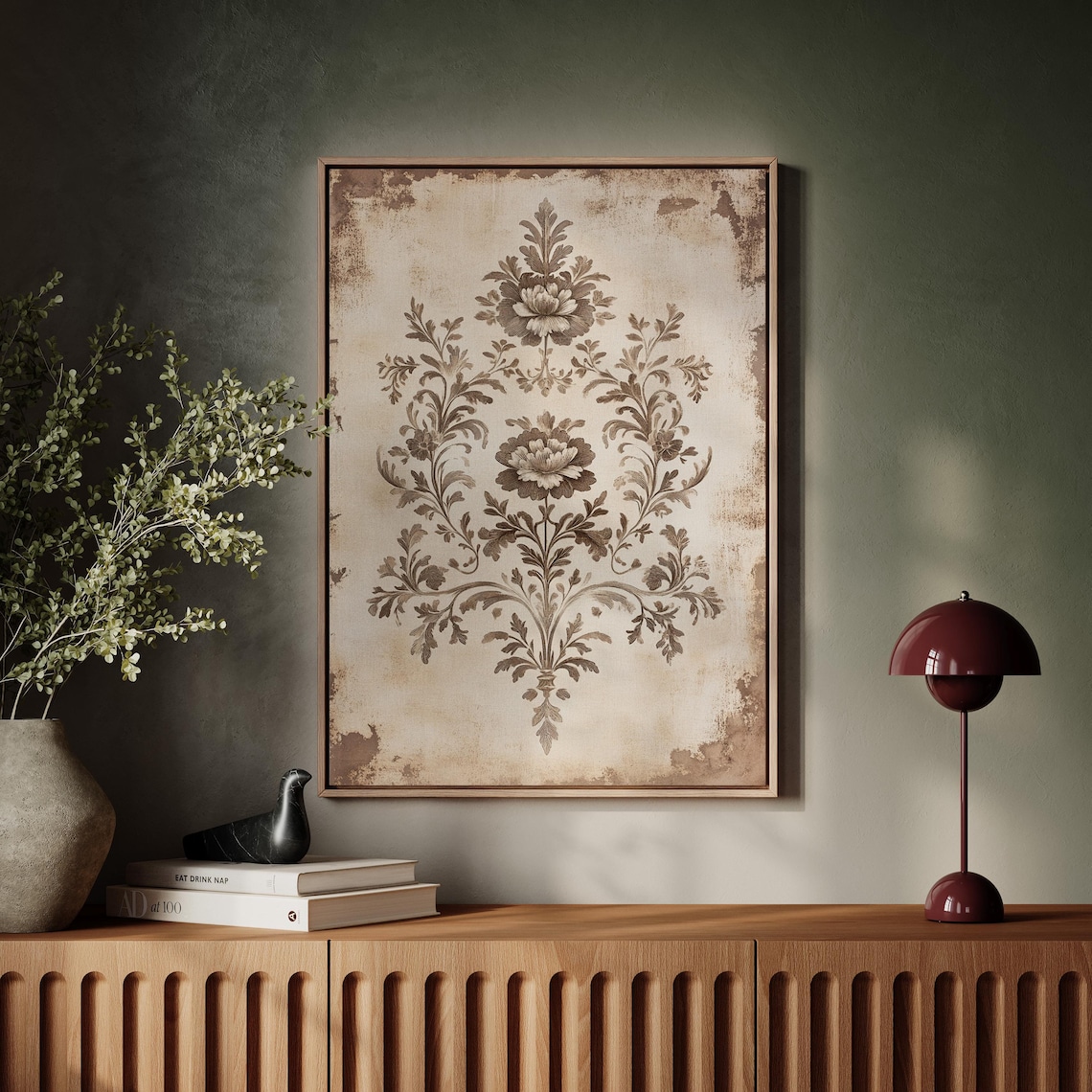 Vintage Botanical Floral Pattern, French Country Poster - Image 5