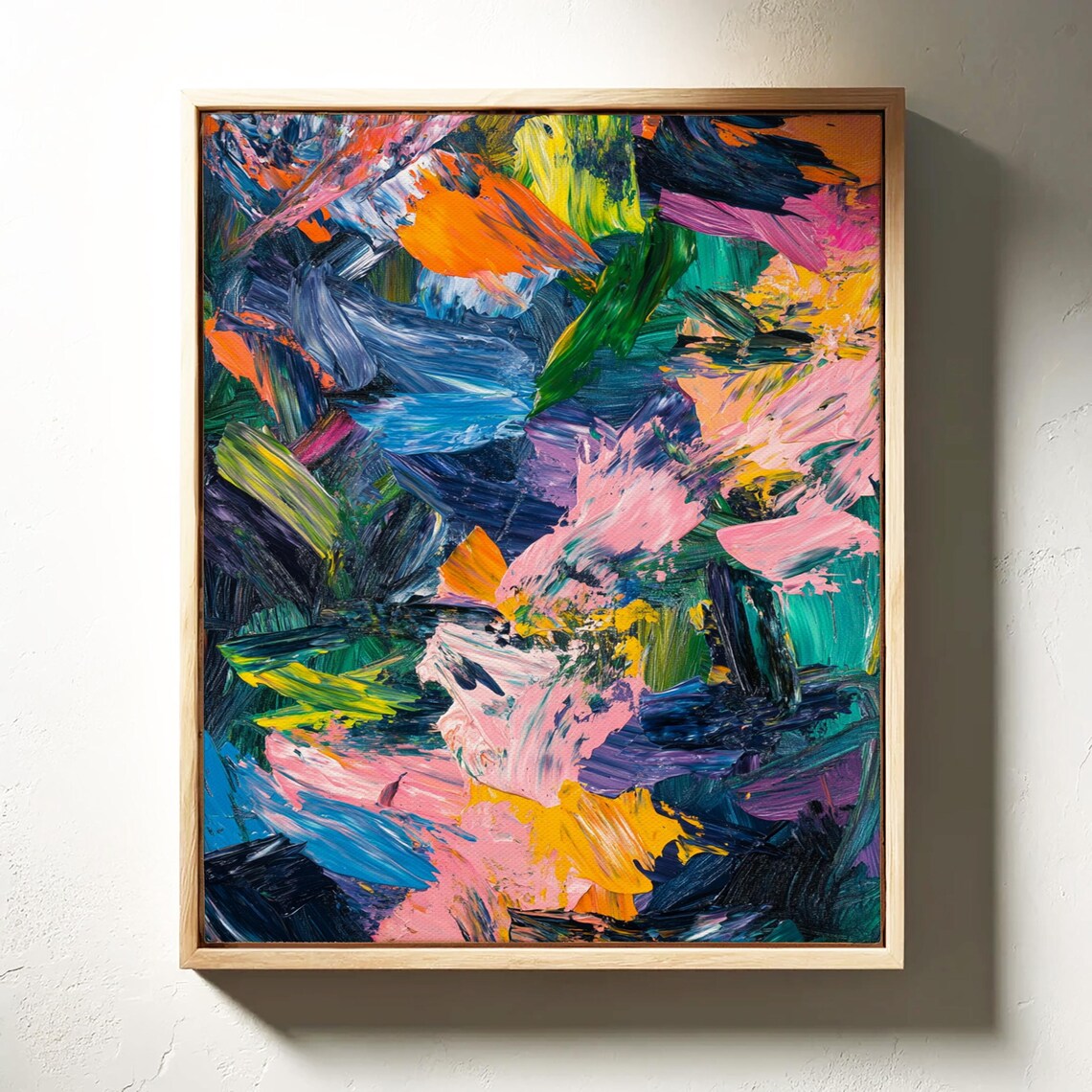 Vivid Abstract Expressionism, Modern Wall Art Print - Image 4