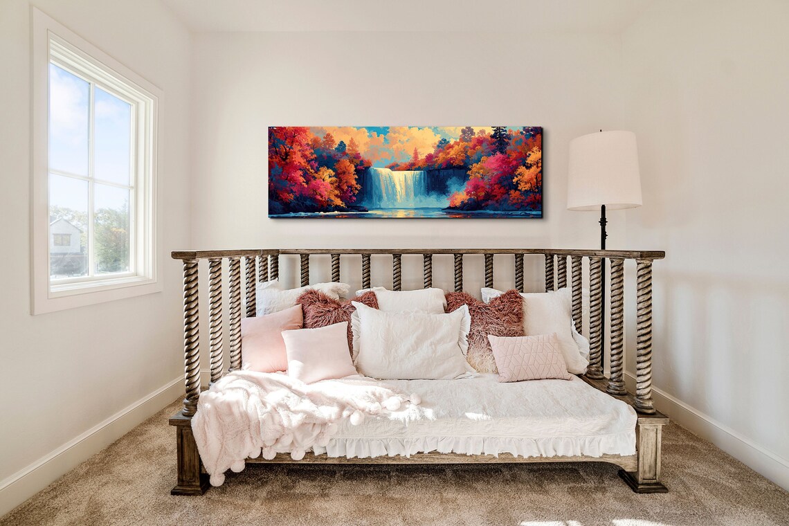 Panoramic Waterfall Art Print, Nature Landscape - Image 7