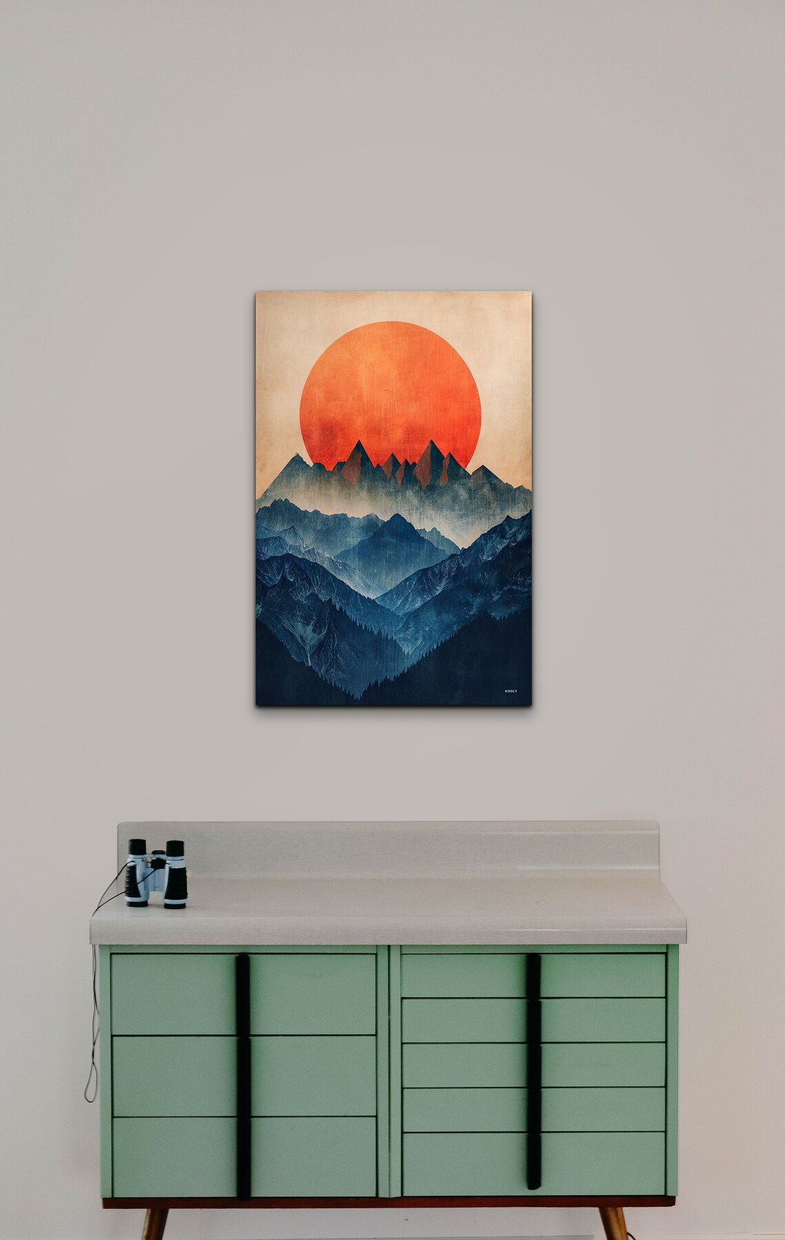 Mid Century Modern Mountain Wall Art - Image 6