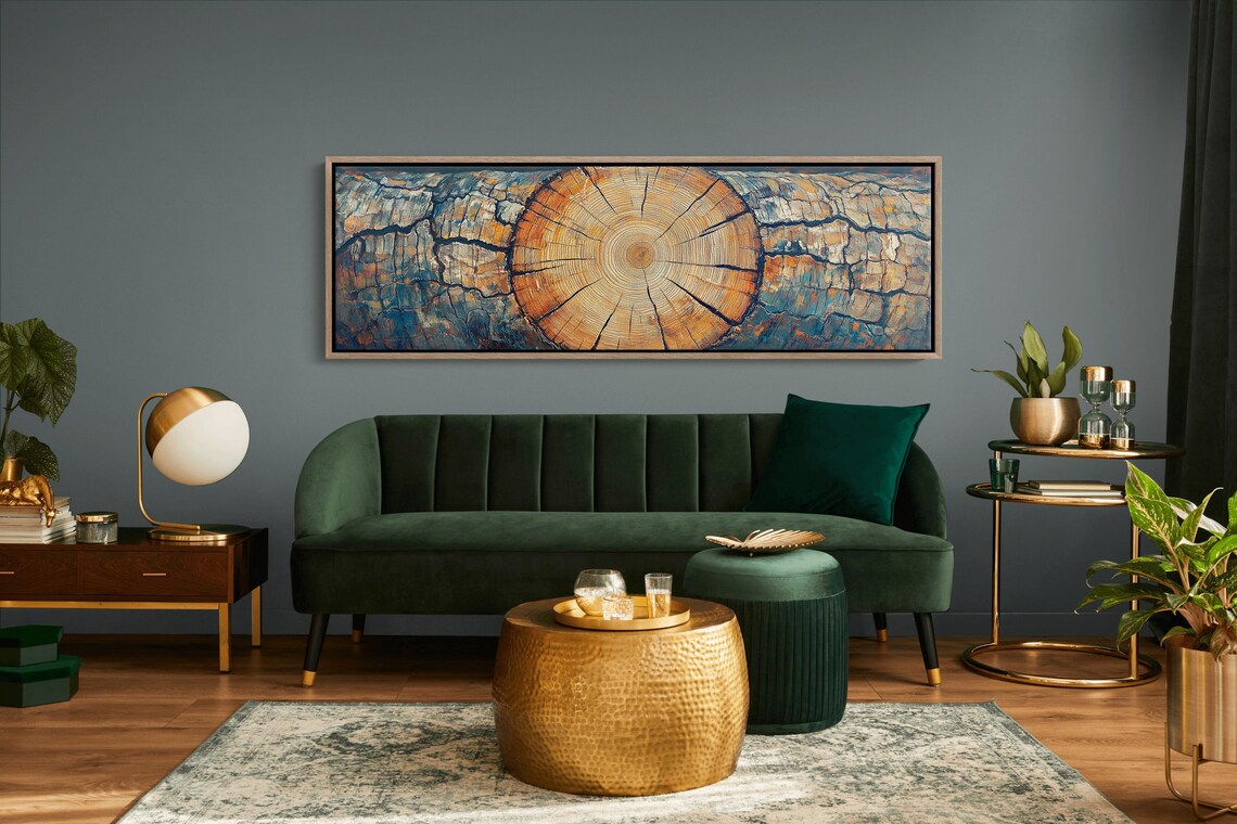 Rustic Tree Ring Art, Nature-Inspired Wall Decor - Image 7