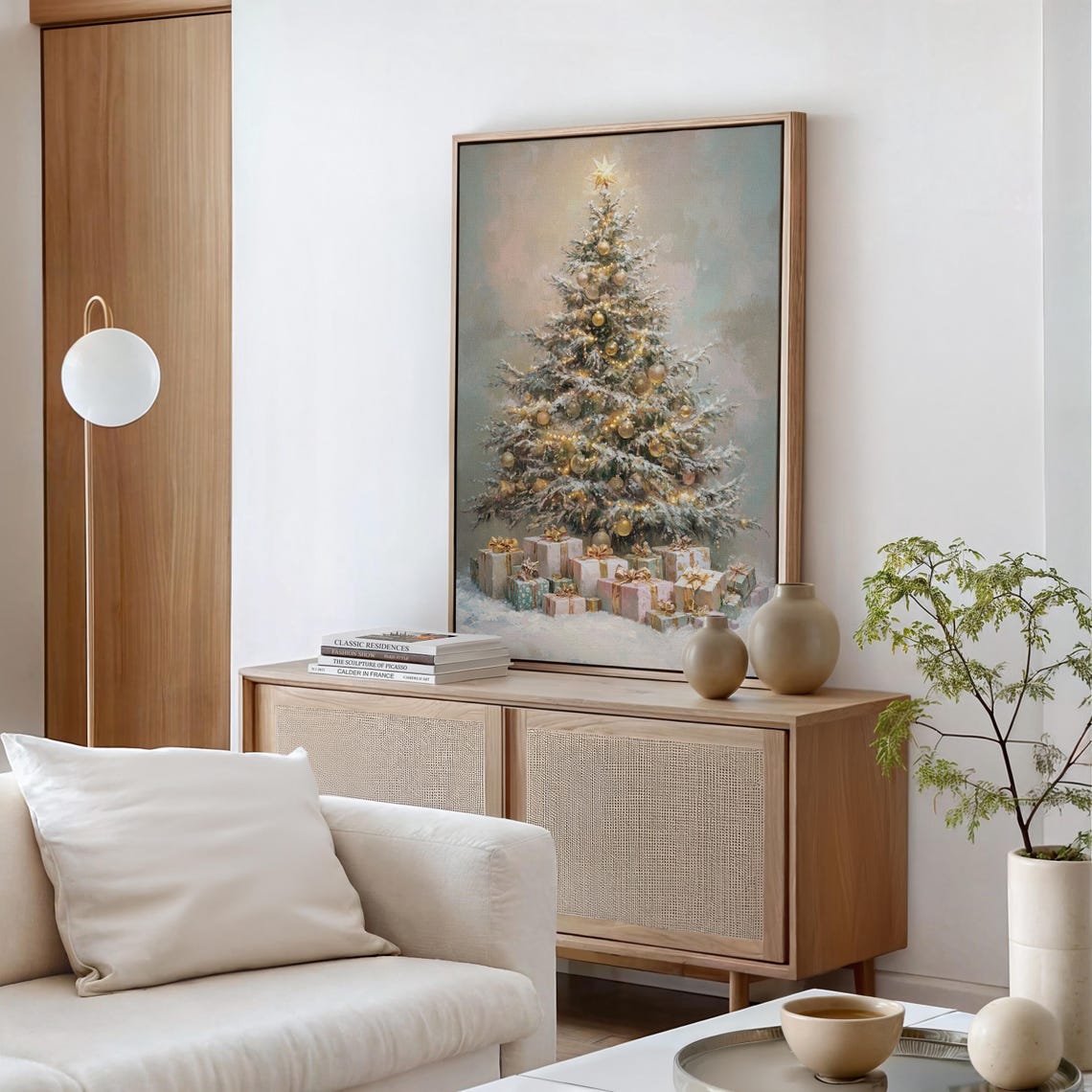 Elegant Christmas Tree with Gold Ornaments and Pretty Gifts Poster - Image 6