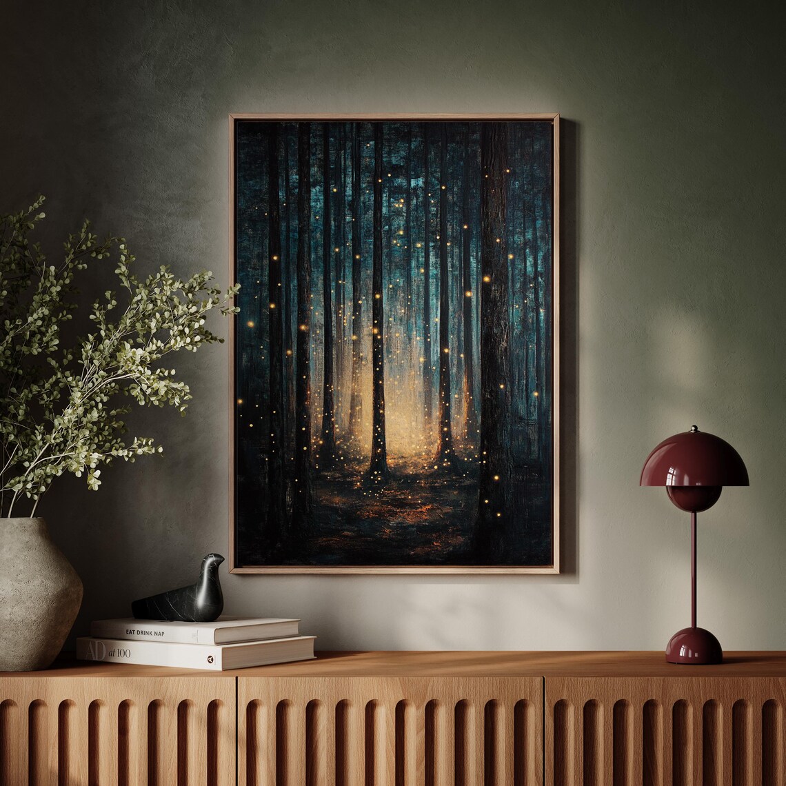 Mystical Firefly Forest, Magical Woodland Glow - Image 4