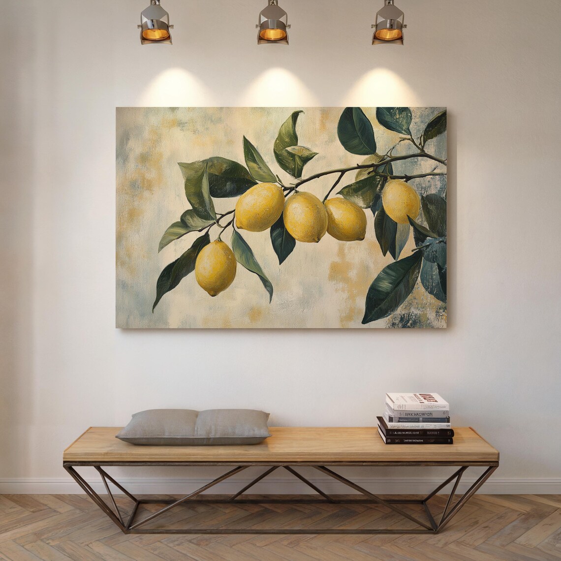 Rustic Lemon Branch Art Print, Vintage Kitchen Decor - Image 7