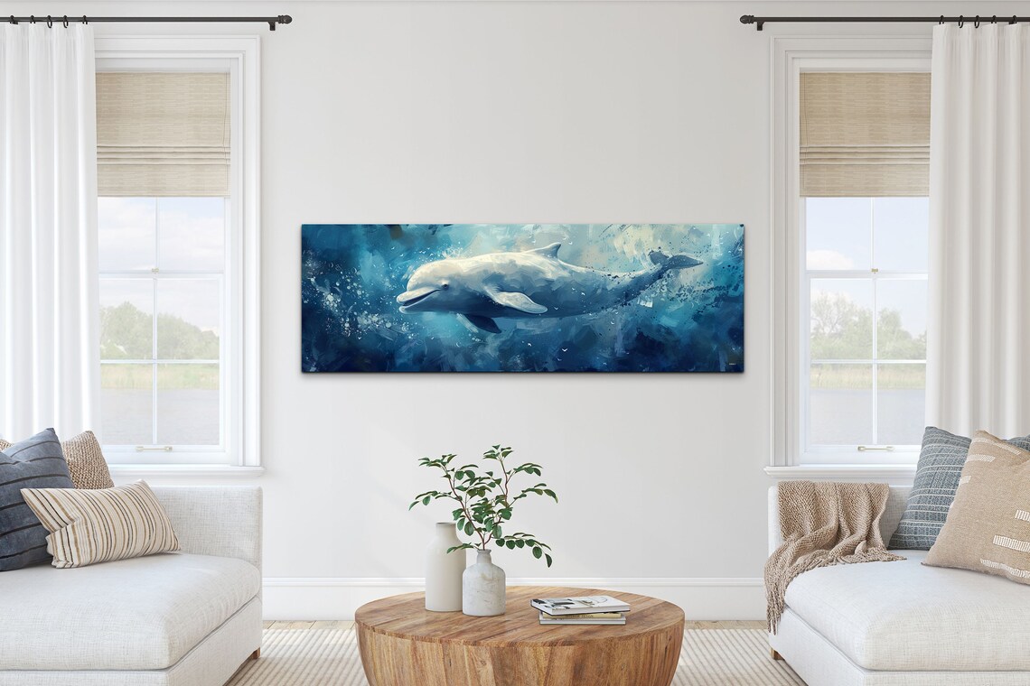 Panoramic Beluga Whale Wall Art - Image 5