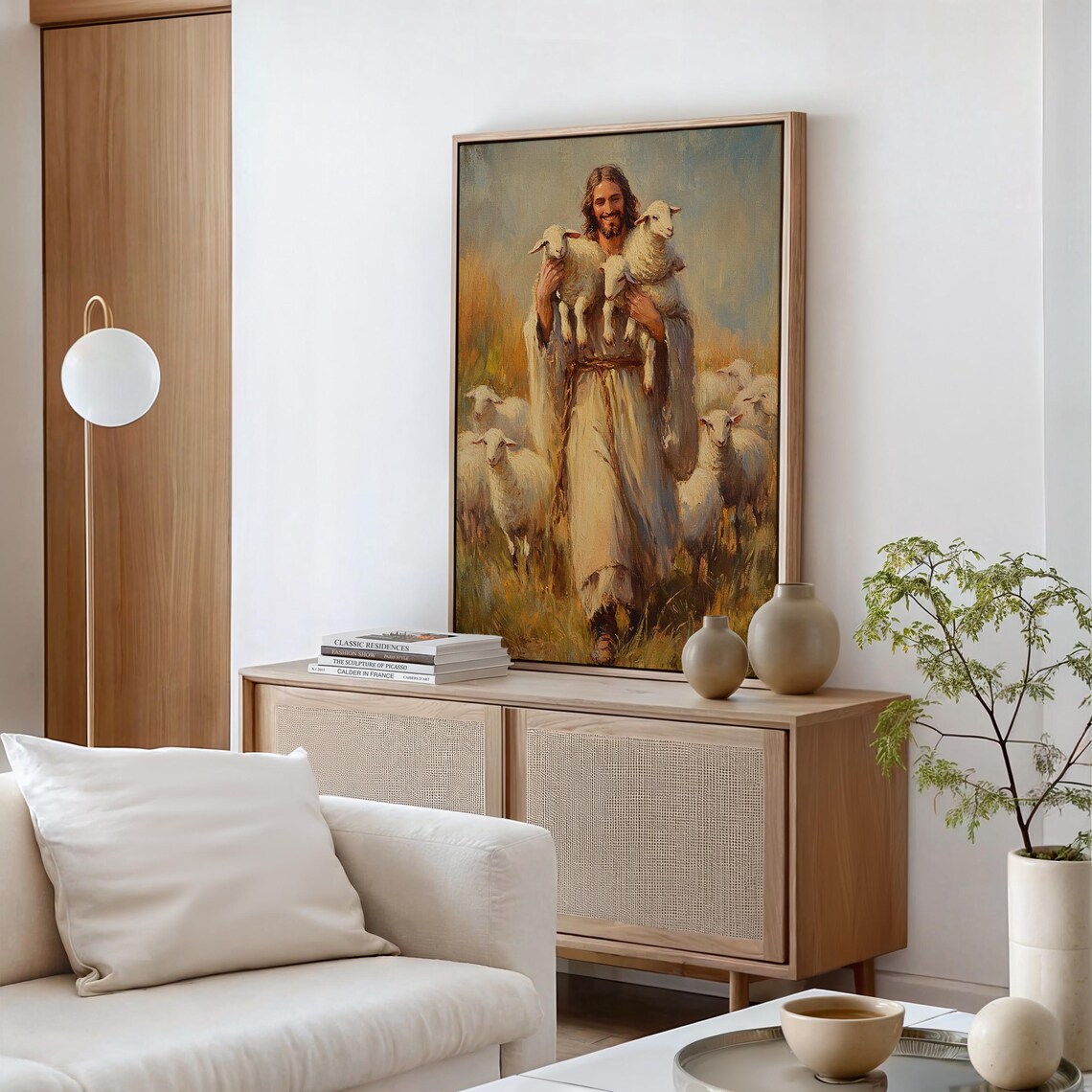 Jesus The Good Shepherd, Inspirational Christian Art - Image 4