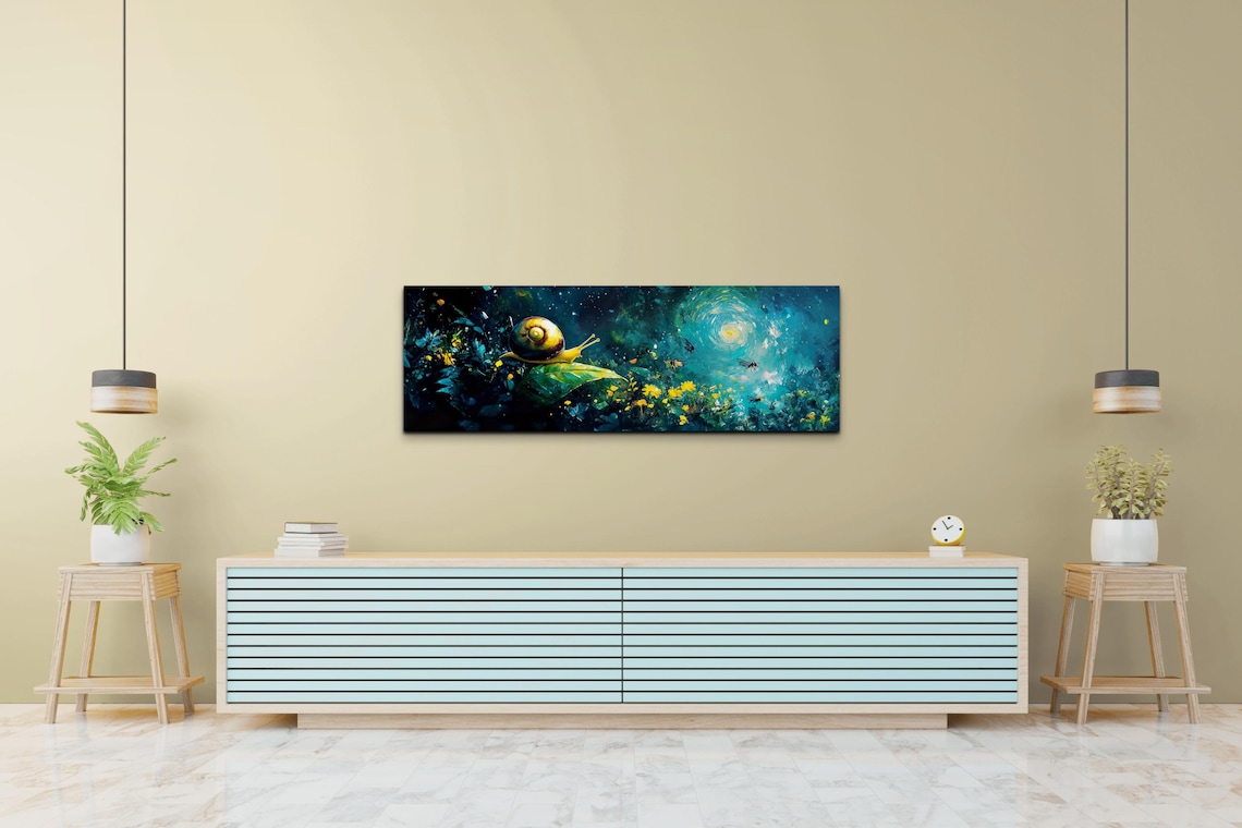 Mystical Snail - Cottagecore Dark Academia Art Print - Image 3