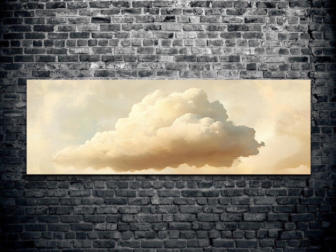 Serene Clouds Tranquil Landscape Art Print - Image 2