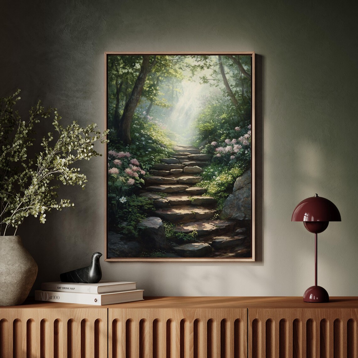 Enchanted Forest Pathway, Nature Inspired Art Print