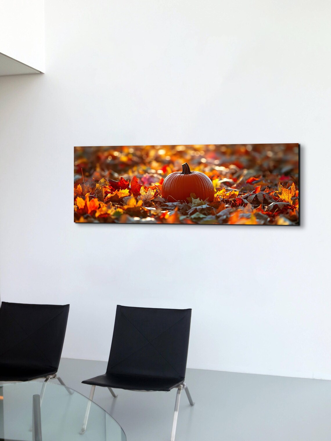 Fall Rustic Leaves Landscape, Halloween Decor - Image 6